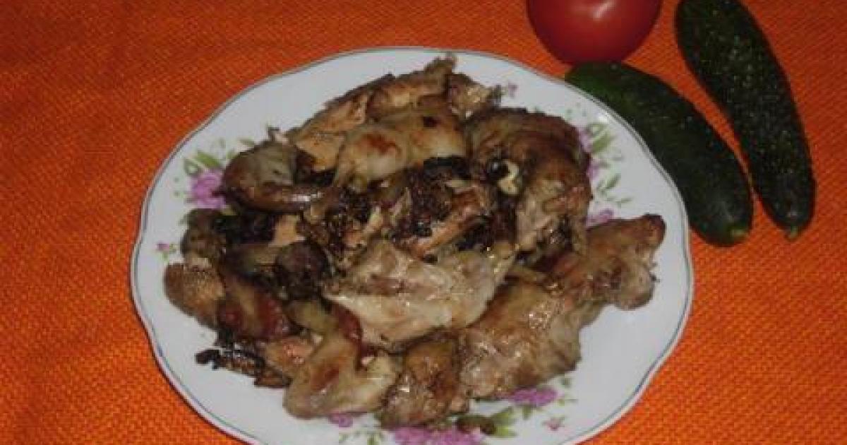 Жареные перепелки в собственном соку