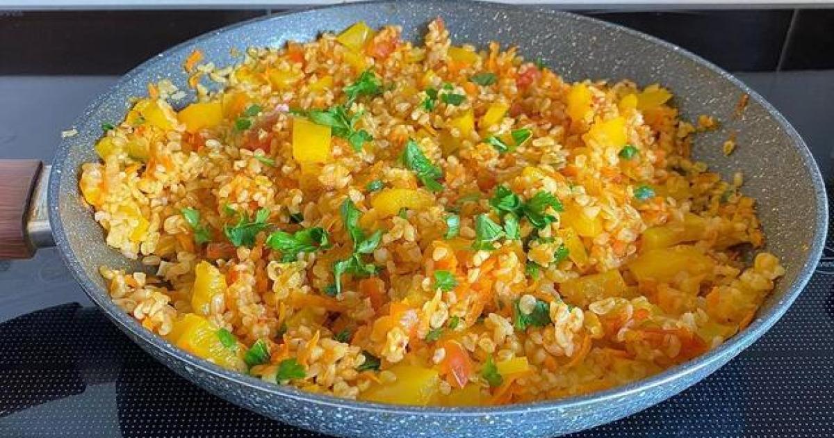 Булгур с овощами